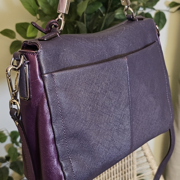 Coach Madison Sadie Flap in Purple with Silver Hardware - Picture 7 of 7